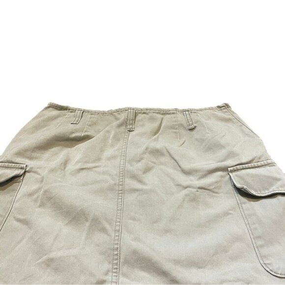 Vtg Army Green Cargo Womens Mini Skirt Y2K Gorpcore Streetwear Utility 90s Urban - Picture 2 of 6